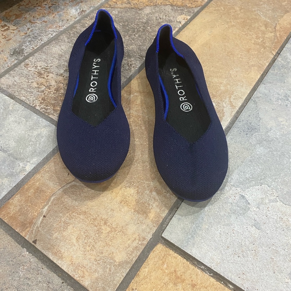 Rothy's Navy Blue Women's Flats. Sz. 9 w